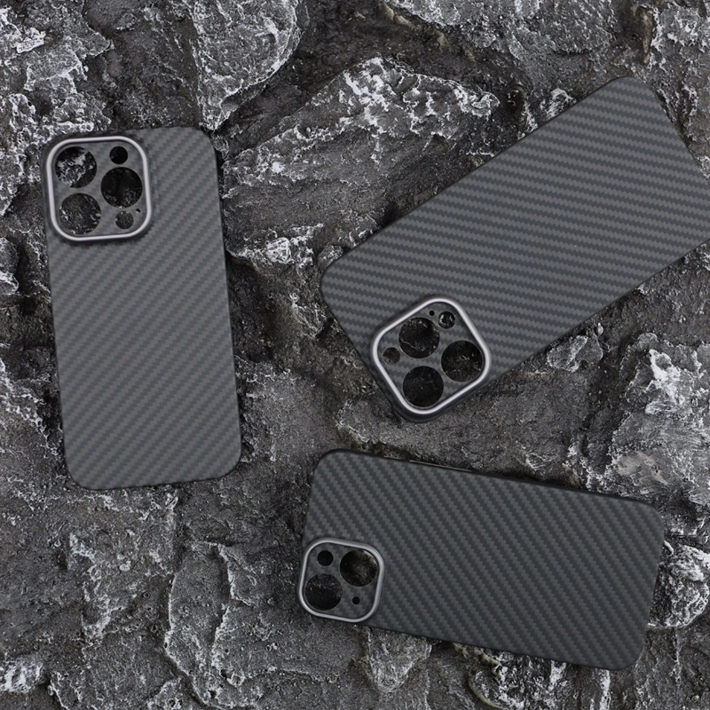 Frosted Hard Kevlar Aramid Carbon Fiber Phone Case