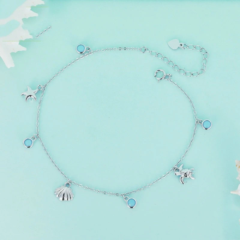 Original Summer Ocean Style Shell Feet Chain