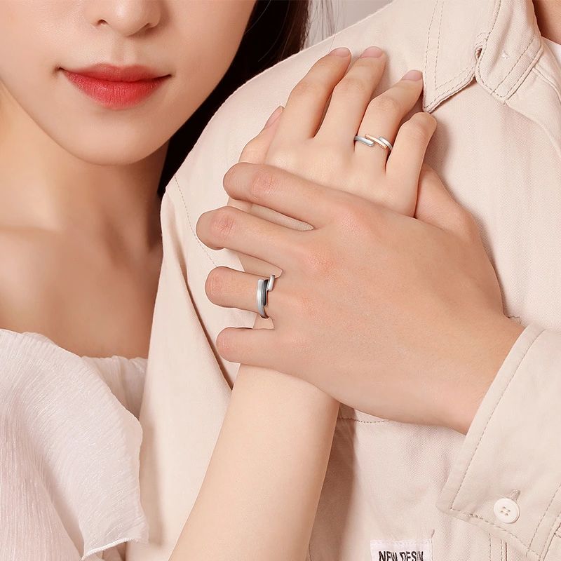 Cold Scenery Face Korean Edition Simple Ring