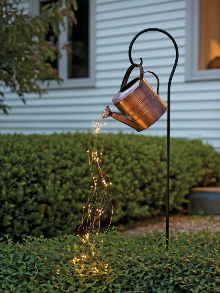 Wrought Iron Star Shower Garden Art Shower Lamp Watering Kettle Lamp Decoration