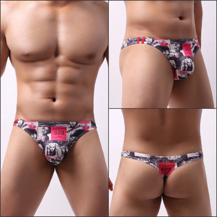 Cartoon Printed U-convex Moisture Wicking Thong