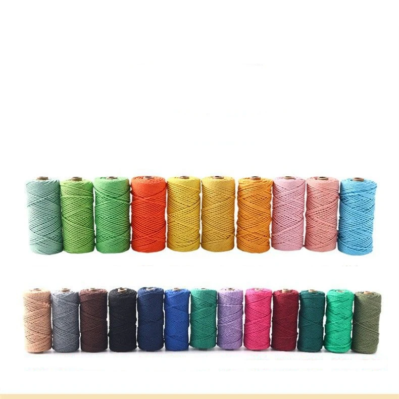 3mm Cotton Rope Multi-color DIY Cotton Rope Binding Rope