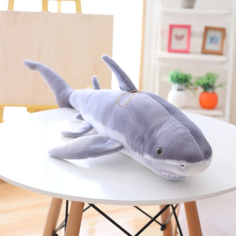 Soft toy simulation shark blue marlin doll