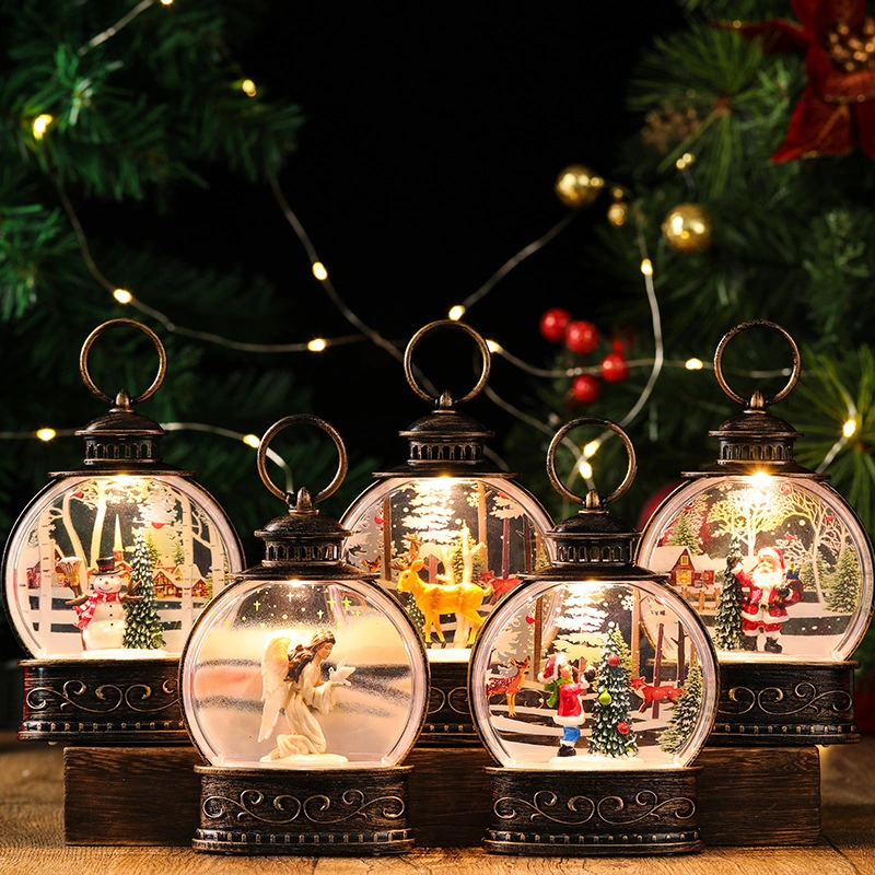 Christmas Decoration Water Injection Small Wind Lantern Ornaments