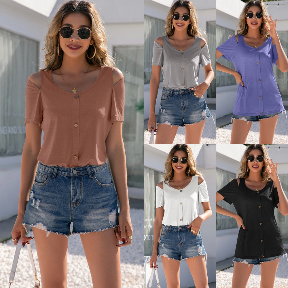 Little Sexy Single-breasted Decorative Button Top