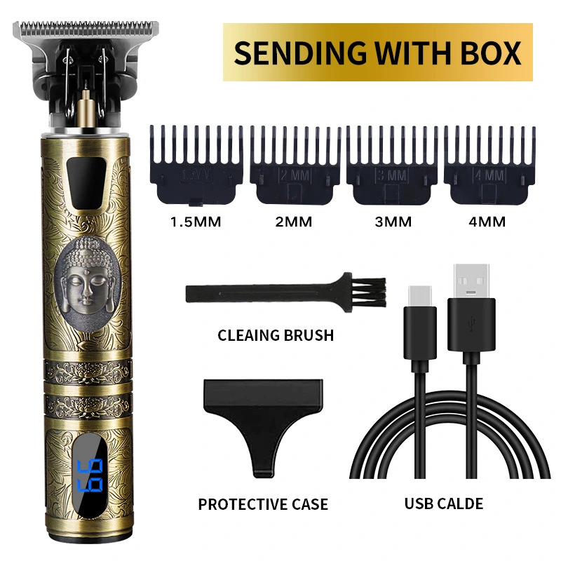 Hair Clipper Household Electric Hair Clipper Oil Head Digital Display