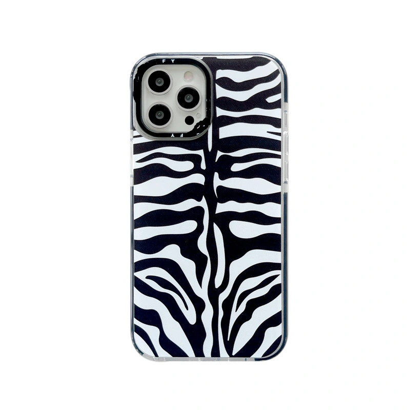 Zebra Pattern Phone Case Transparent