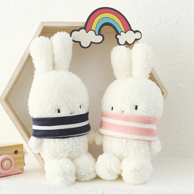 Simple And Cute Little White Rabbit Plush Toy