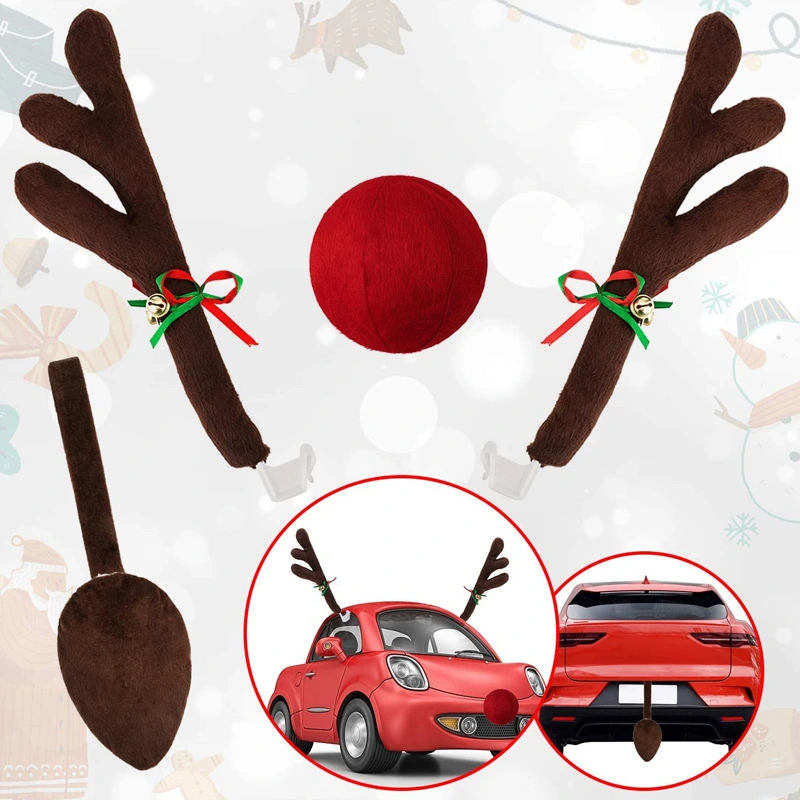 Creative And Simple Christmas Car Antler Decoration