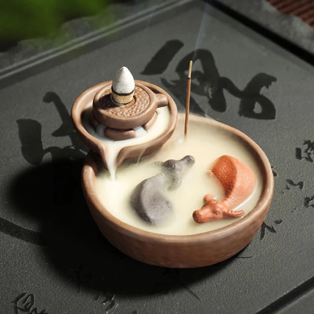 Creative Time To Run The Tea Ceremony Zen Ornaments