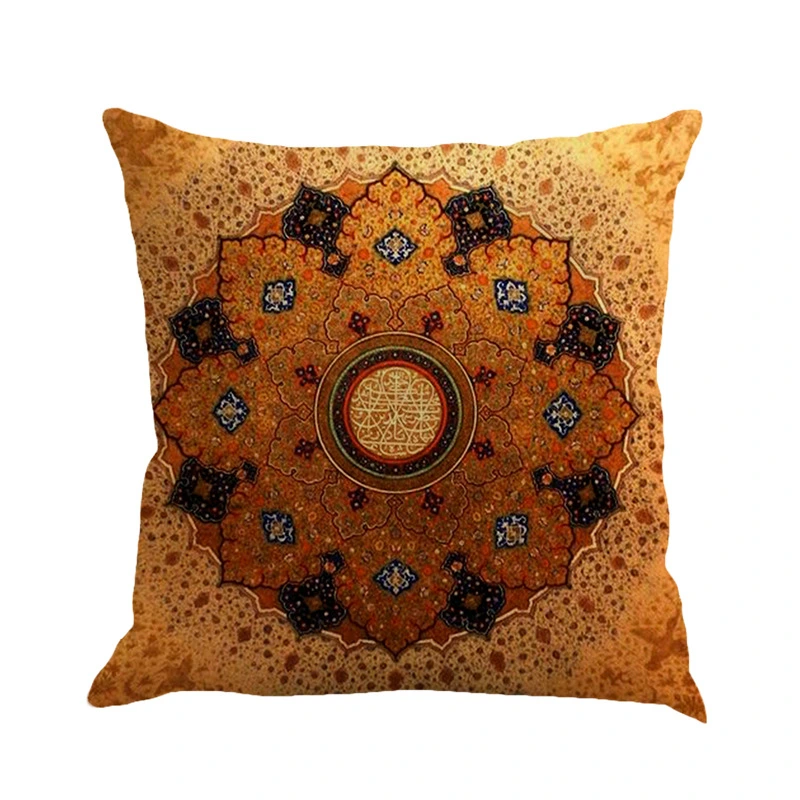 Beach Bohemian Geometric Pattern Linen Cushion Pillowcase