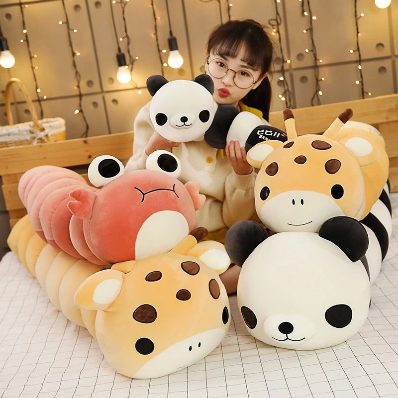 Creative Animal Plush Toy Bed Cute Soft Strip Pillow