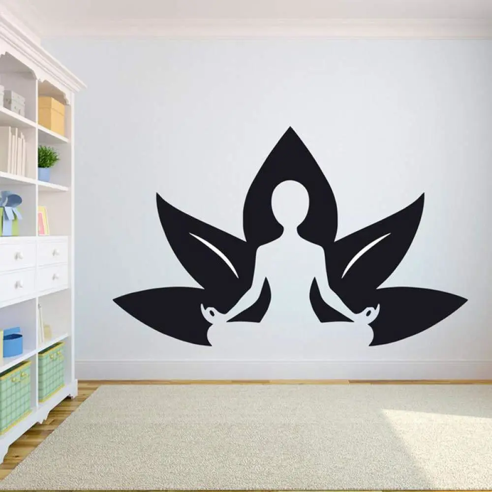 Yoga Meditation Self-adhesive Wall Sticker