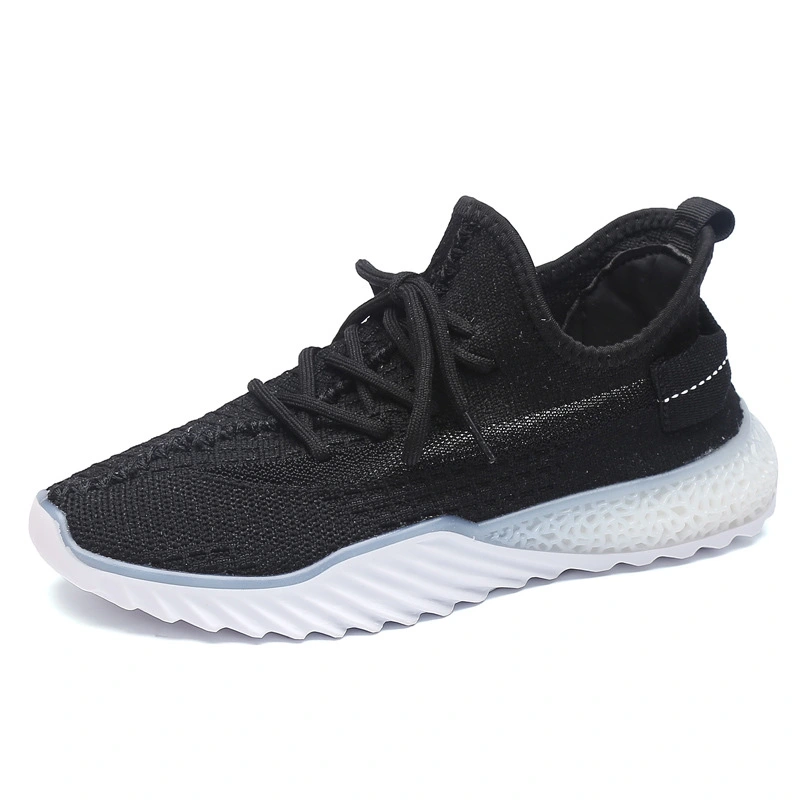 Fashion Women's Jelly Bottom Flying Knit Shoes