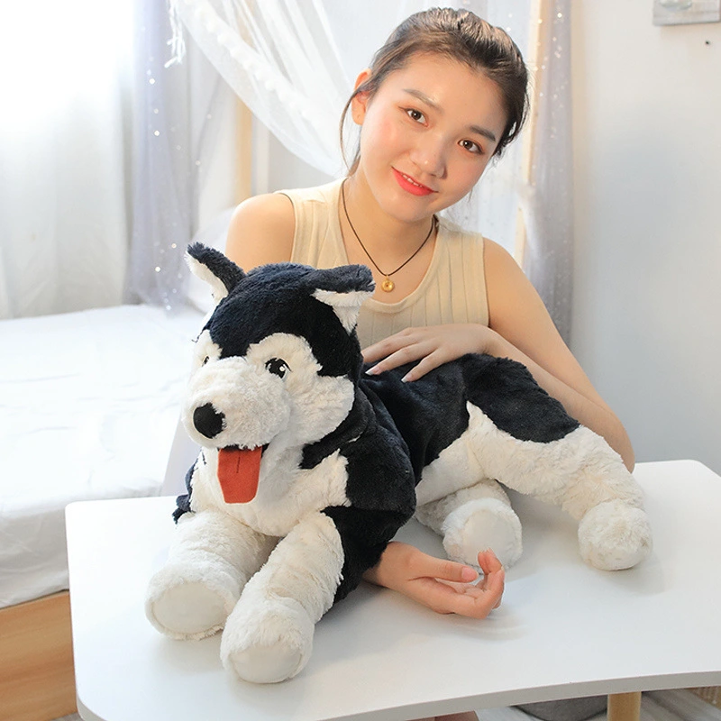 Simulation Husky Doll Plush Toy Pillow