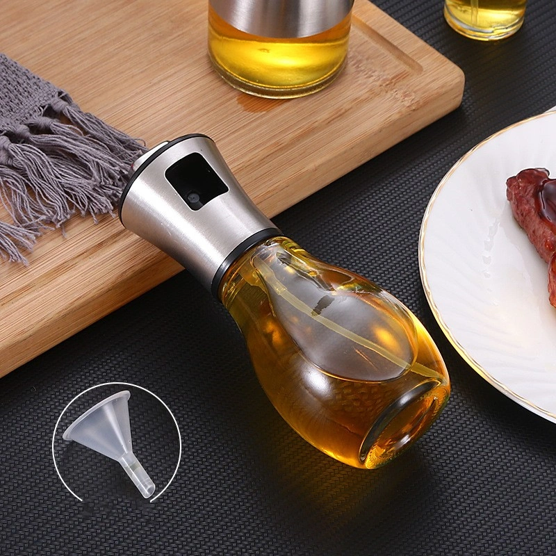 Stainless Steel Push-type Barbecue Spray Bottle