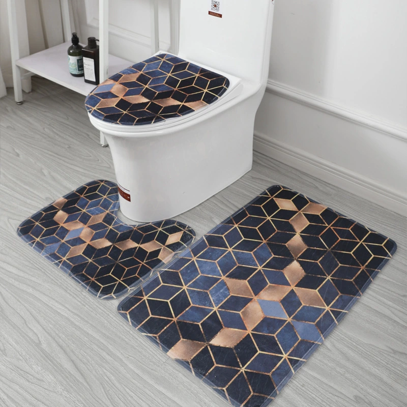 Underwater World 3d Printed Toilet Floor Mat Carpet