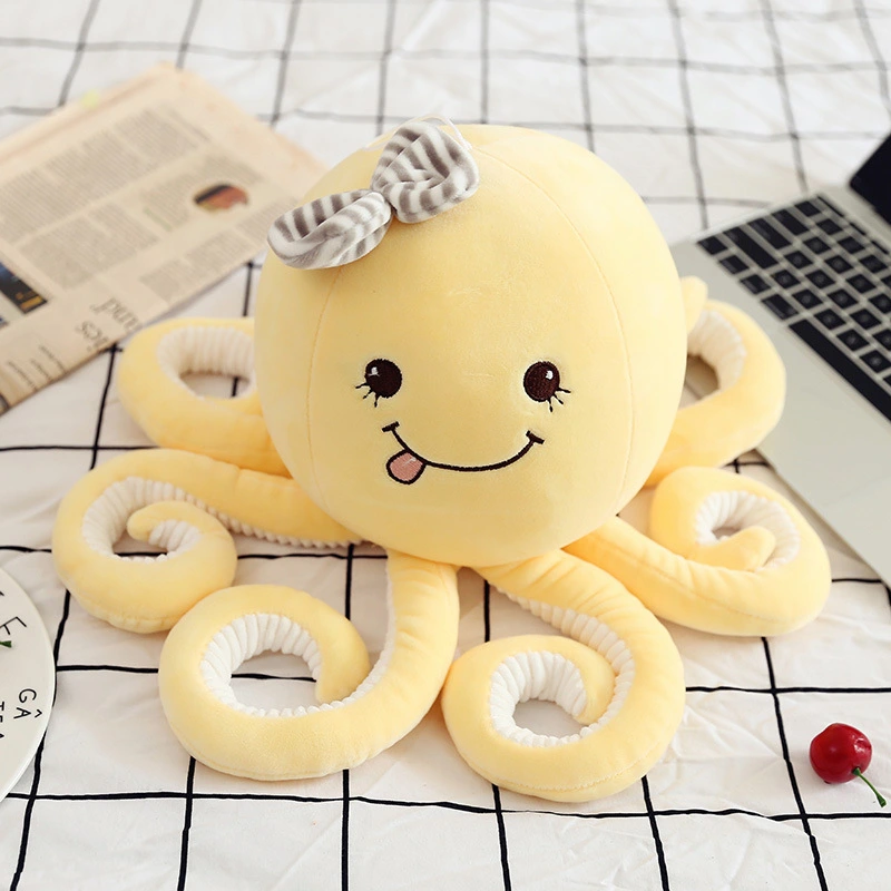 Cute Stuffed Fish Toy Plushed Octopus Doll Soft Colorful Octopus Plush Toys Funny Faces Gift Sending