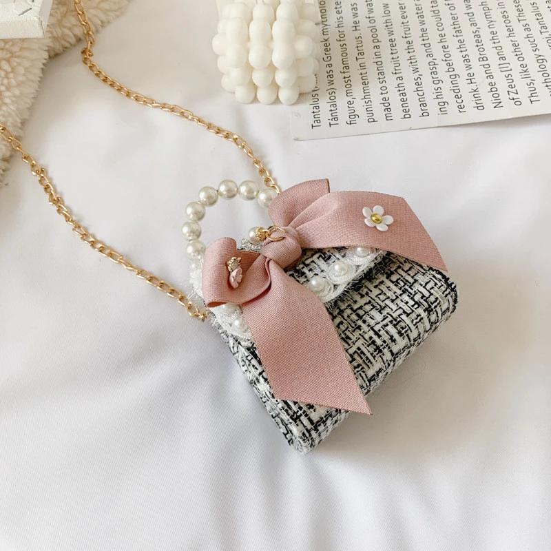 Fashion Small Fragrance Accessories Bag Chain Cute Flower Shoulder Bag