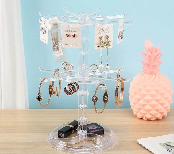 Rotating Earring Storage Rack Display Rack For Women's Earrings