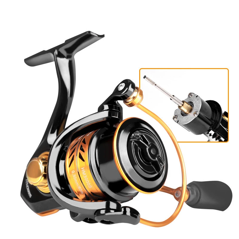 Metal Oblique Mouth Sea Rod Spinning Wheel Fishing Tackle