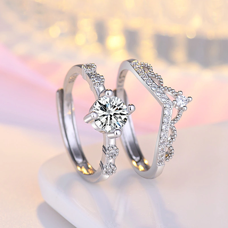 Fashion Korean Style Jewelr Crown Ring Women