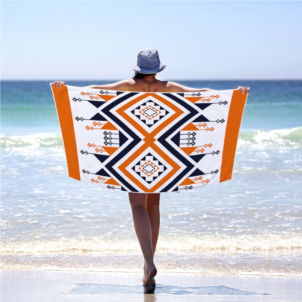 Fashion Rectangular Microfiber Beach Towel Bath