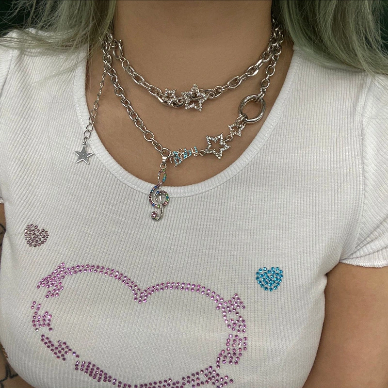 Cool And Personalized Hip-hop Collarbone Chain