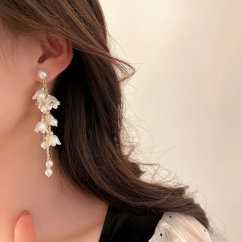 Women's Fashion Floral Tassel Earrings