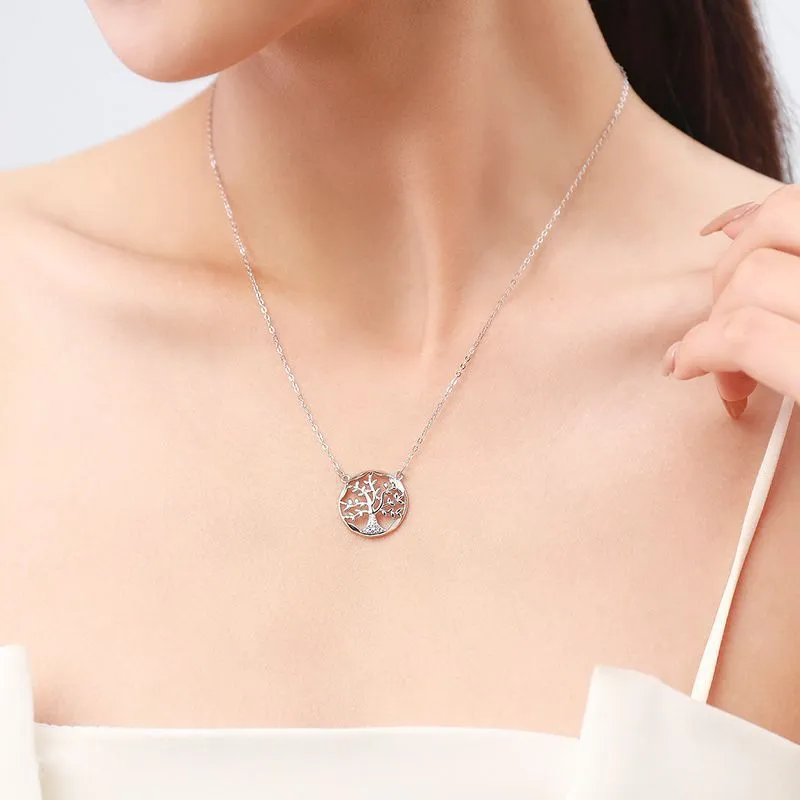 S925 Sterling Silver Tree Of Life Necklace Women