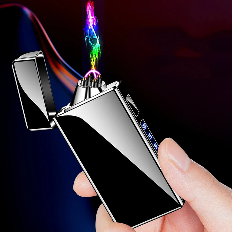 Rechargeable Double Arc Lighter Windproof And Durable