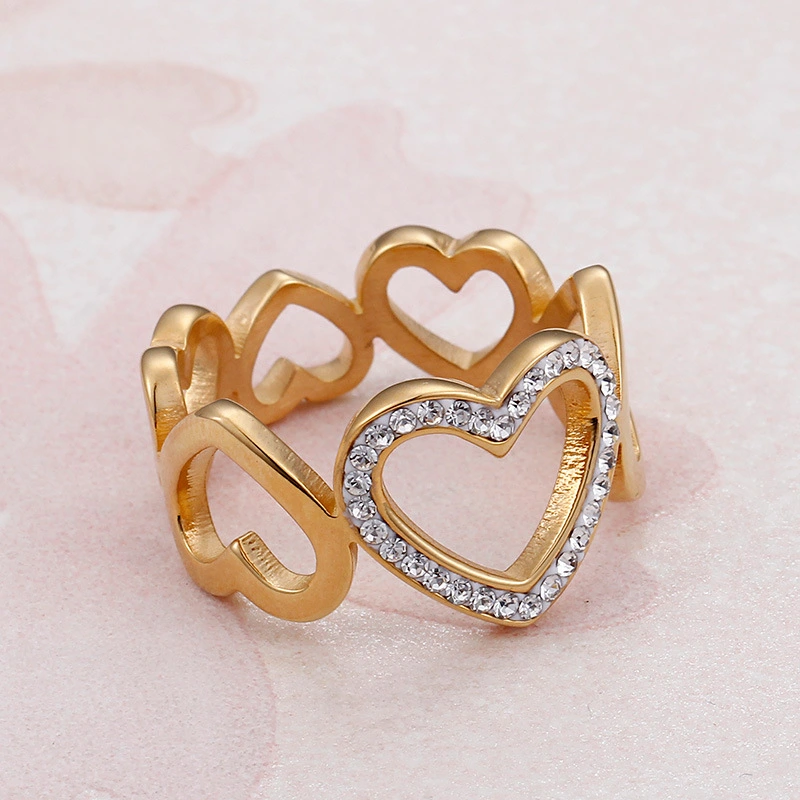 European And American Girls Diamond Ring