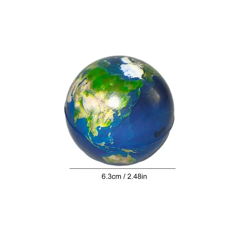 Color Printing Sponge Solid Soft Eight Planets Foam Toy Bouncy Ball