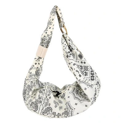 Fashion Multicolor Mixed Cashew Nut Flower REMAKE Diagonal Cloth Bag