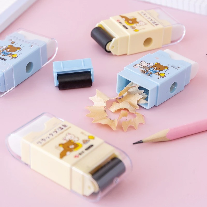 Rubber Pencil Sharpener 3-in-1 Primary School Student
