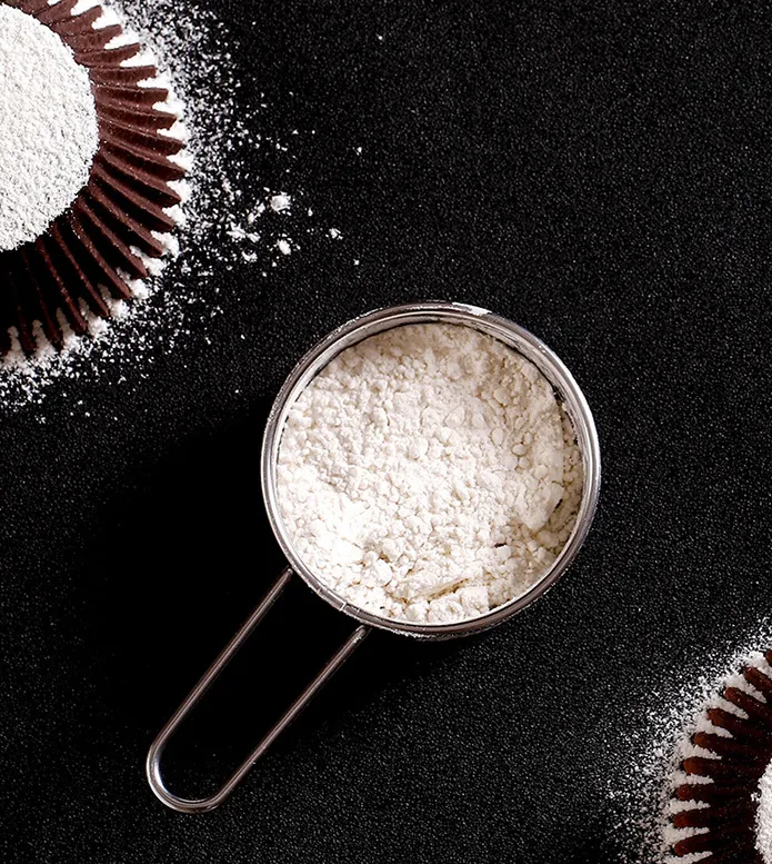 Bake Stainless Steel Powdered Sugar Through A Fine Sieve