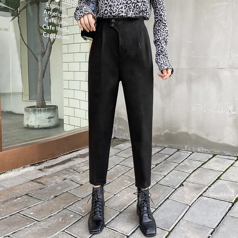 Women's Autumn And Winter New Loose Casual Suit Harem Pants