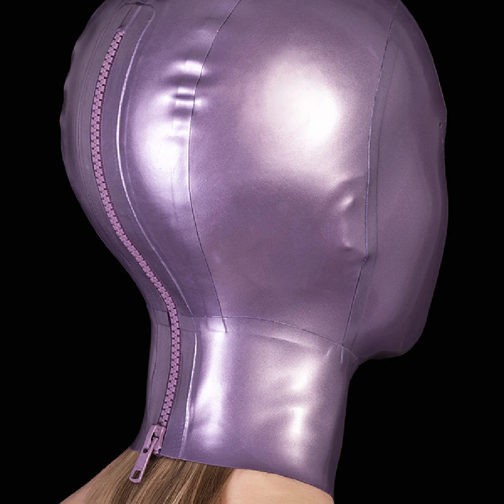 Full Face Latex Mask Head Cover