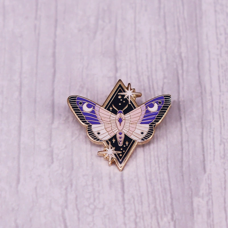 Beautiful And Purple Butterfly Brooch Luna Messenger