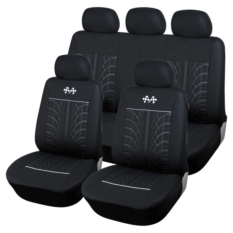 AUTOYOUTH Full Set of Car Seat Protector Car Decoration Gray And Black