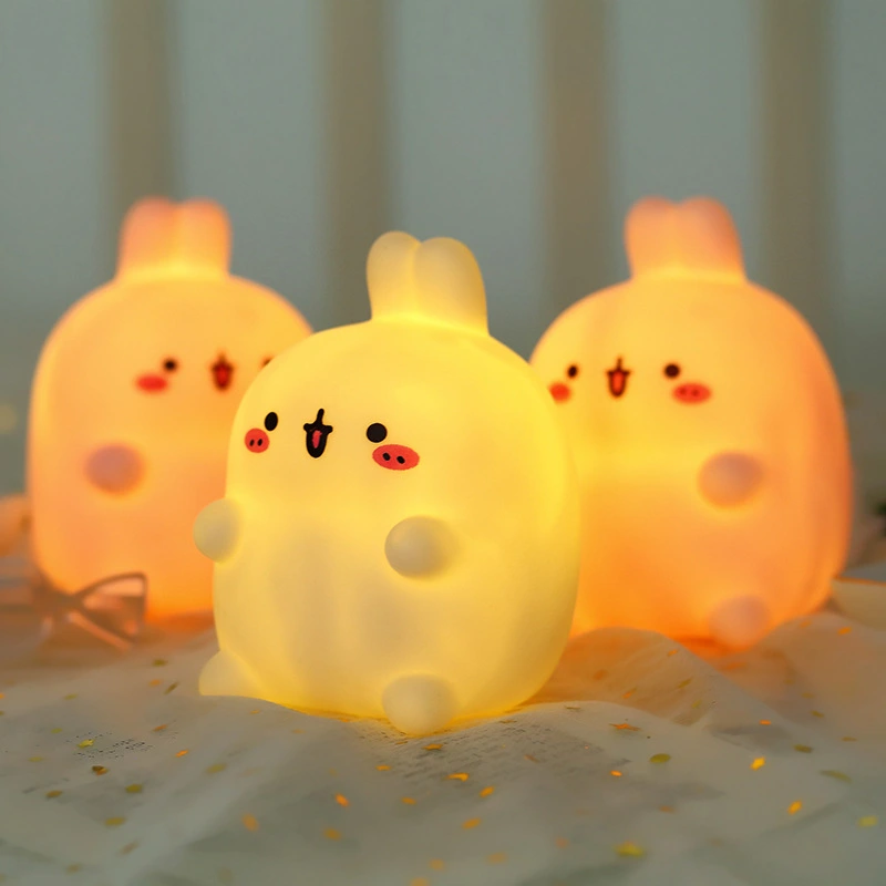 Cute Rabbit LED Night Light Vinyl Ornaments