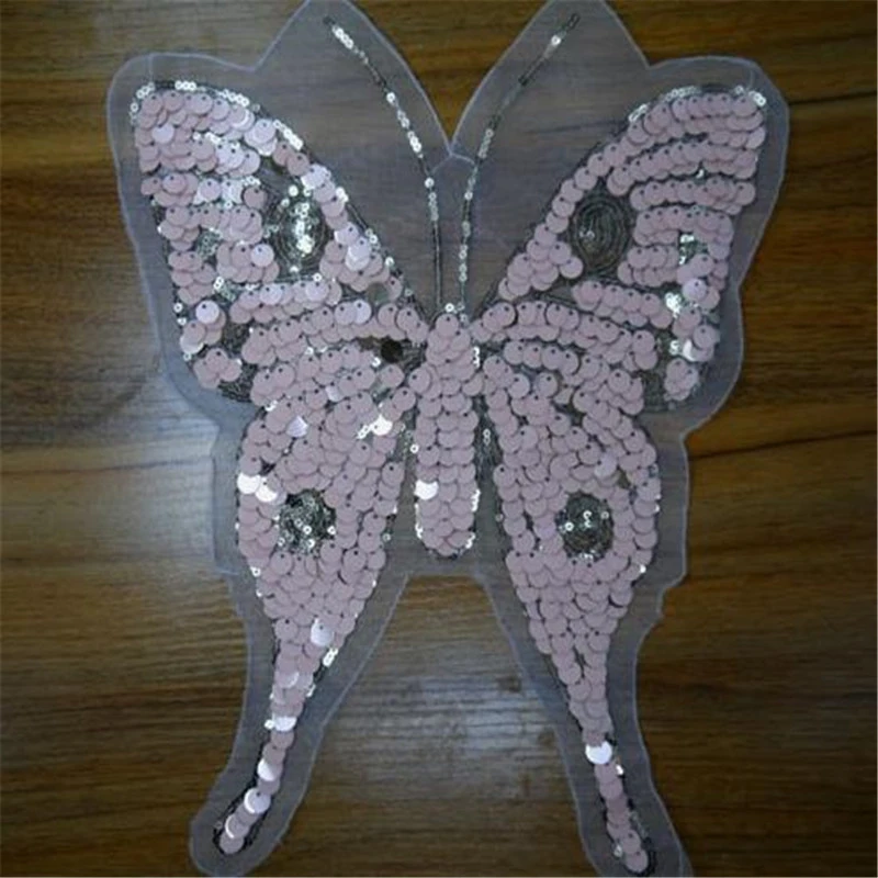 Sequin Embroidery Lace Butterfly Cloth Stickers