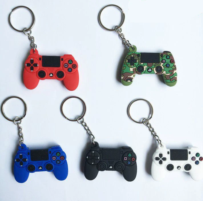 Soft Rubber Mini Game Handle Key Chain Game Machine