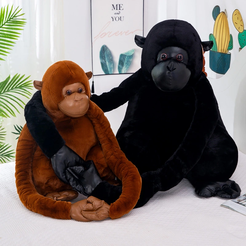 Factory Wholesale Simulation Orangutan Plush Doll Naughty Monkey Plush Toy Birthday Gift Decoration