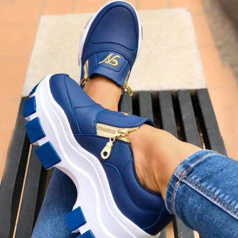 Women'S Casual Shoes With Side Zipper