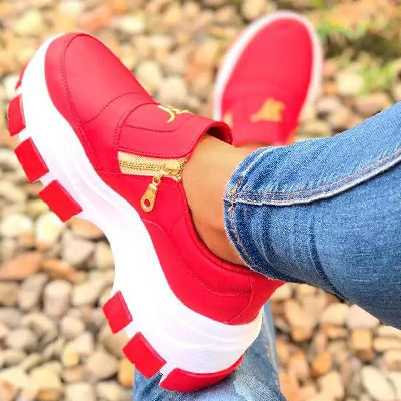 Women'S Casual Shoes With Side Zipper