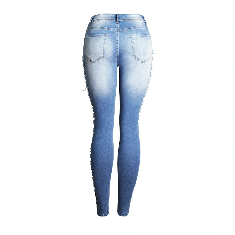 New Women's Ripped Slim Fit Stretch Jeans