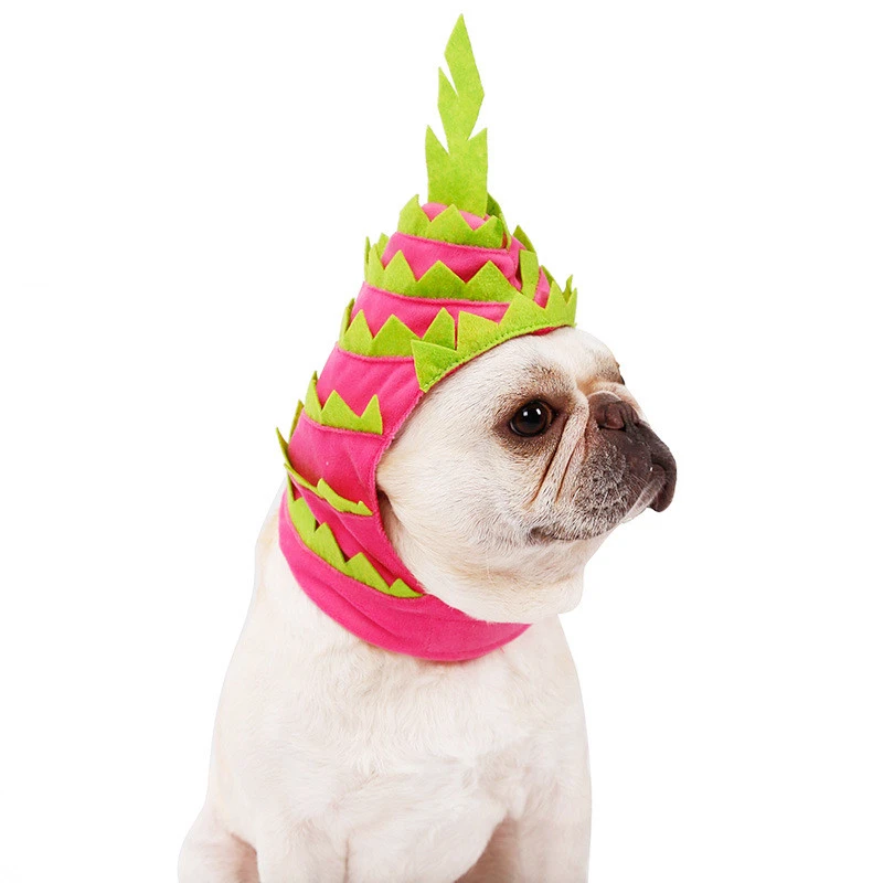 Pitaya Fruit Design Pet Hat Dog Cat Puppy Halloween Party Costumes