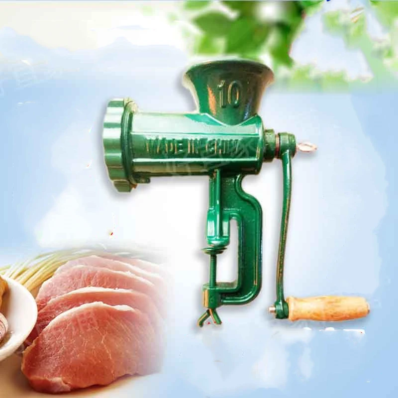 Convenient And Fast No. 10 Cast Iron Household Manual Meat Grinder For Crushing Bean Paste