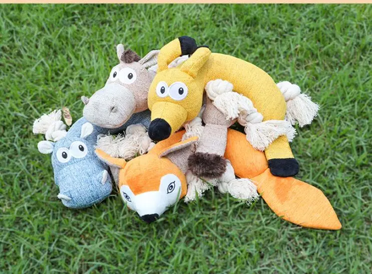 Pet Plush Vocal Traction Bite-resistant Toy